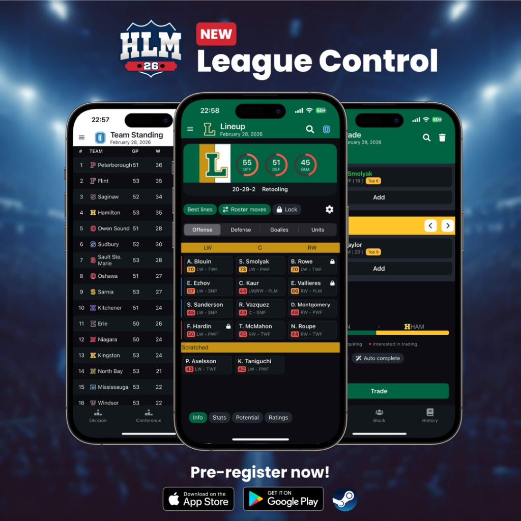 HLM26 Feature Reveal: League Control HLM26 Feature Reveal: League Control